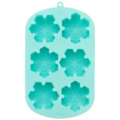 Molde de silicona 6 copos de nieve de Navidad - Wilton