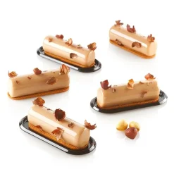 Molde de silicona Cylindre 30 con 12 cavidades, bandejas y cortador - Silikomart Professional