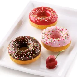 Molde de silicona donuts 6 cavidades - Silikomart