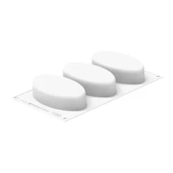 Molde de silicona Ellipse 3 cavidades - Silikomart Professional