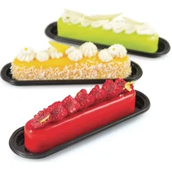 Molde de silicona Fashion Éclair con 10 cavidades, bandejas y cortador - Silikomart Professional