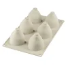 Molde de silicona fresas Fragole e Panna 6 cavidades - Silikomart