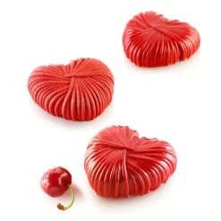 Molde de silicona Lovely 110 6 cavidades con cortador - Silikomart Professional