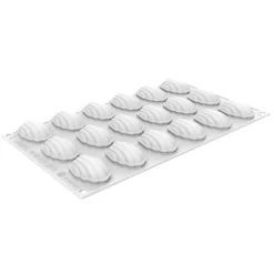 Molde de silicona Madeleine Xs13 con 18 cavidades - Silikomart Professional