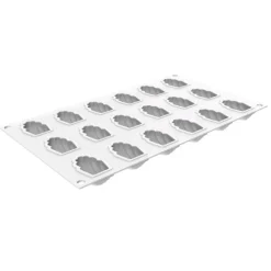 Molde de silicona Madeleine Xs13 con 18 cavidades - Silikomart Professional