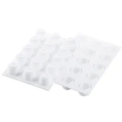 Molde de silicona Mela, Ciliegia & Pesca 30 con 15 cavidades- Silikomart Professional