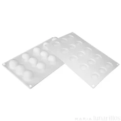 Molde de silicona Mini Truffles 15 cavidades - Silikomart Professional