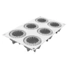 Molde de silicona Mini Wave con 6 cavidades - Silikomart Professional