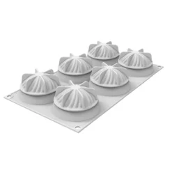 Molde de silicona Mini Wave con 6 cavidades - Silikomart Professional
