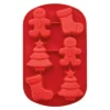 Molde de silicona muñecos jengibre, árboles y botas Navidad - Wilton