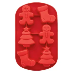 Molde de silicona muñecos jengibre, árboles y botas Navidad - Wilton