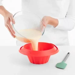 Molde de silicona para flan con plato desmontable de cerámica 18 cm - Lékué