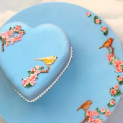 Molde de silicona para fondant Flores y pájaros - Katy Sue Designs