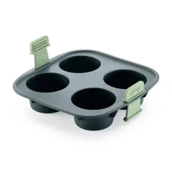 Molde de silicona para freidora de aire 4 muffins - Lékué