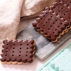 Molde de silicona para 8 galletas onduladas - ScrapCooking