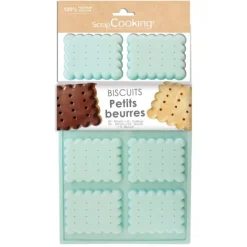 Molde de silicona para 8 galletas onduladas - ScrapCooking