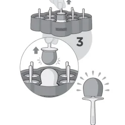 Molde de silicona para 9 helados - Mini Pops - Zoku