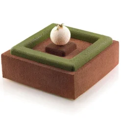 Molde de silicona para rellenos cuadrados - Silikomart Professional