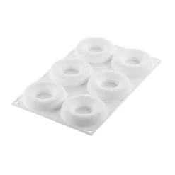 Molde de silicona Promise 65 con 6 cavidades y cortador - Silikomart Professional