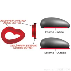 Molde de silicona Ti Amo con cortador - Silikomart Professional