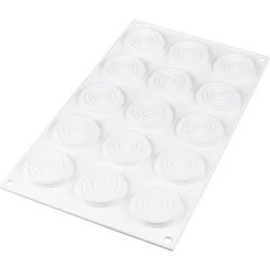 Molde de silicona Tourbillon 9 con 15 cavidades - Silikomart Professional