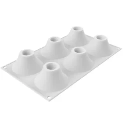 Molde de silicona Vesubio con 6 cavidades - Silikomart Professional
