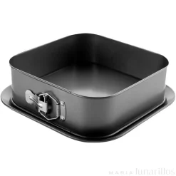 Molde desmontable cuadrado con base con bordes 24 cm - Ibili