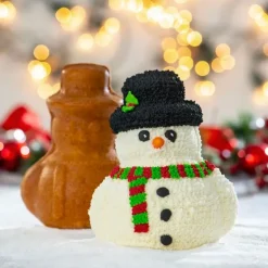 Molde 3D muñeco de nieve Navidad 20 cm - Decora