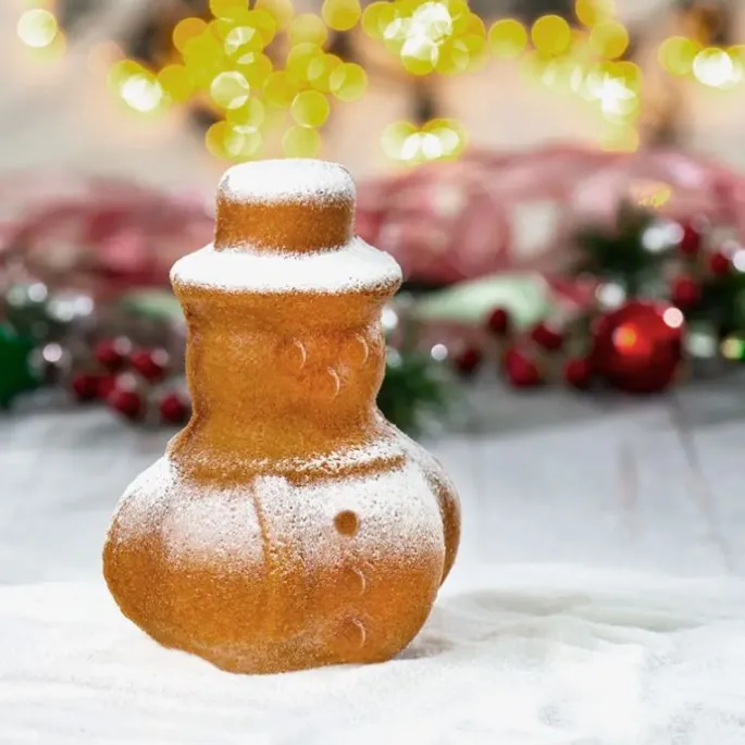 Molde 3D muñeco de nieve Navidad 20 cm - Decora