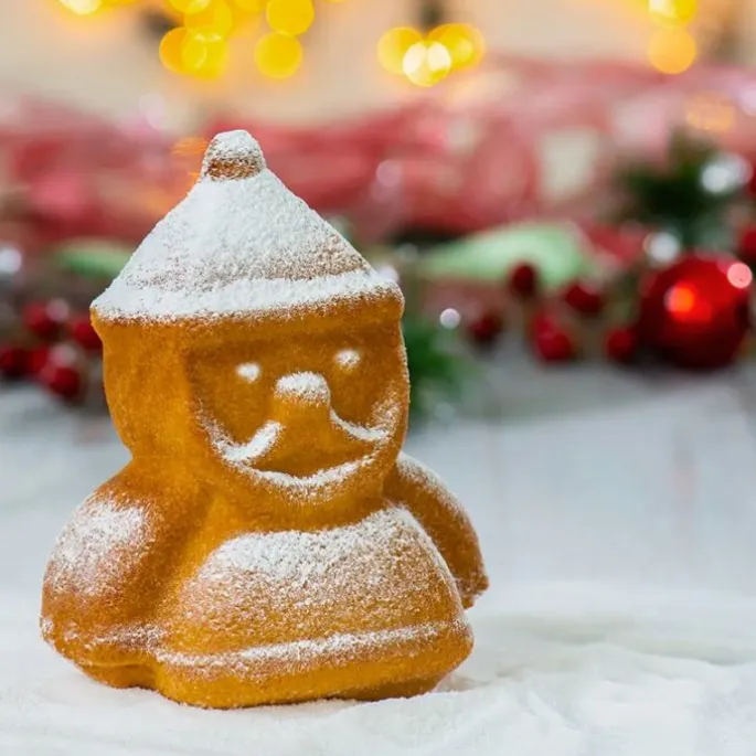 Molde 3D Papá Noel Navidad 20 cm - Decora