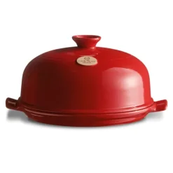 Molde horno para pan con base y tapa rojo 25 x 17 cm - Cerámica - Emile Henry