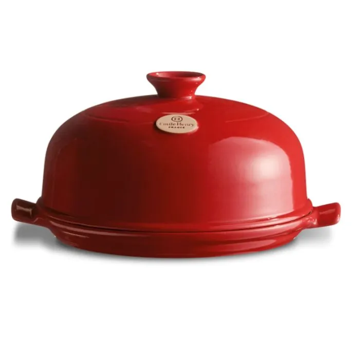 Molde horno para pan con base y tapa rojo 25 x 17 cm - Cerámica - Emile Henry