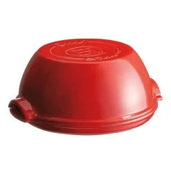 Molde horno para pan con base y tapa plana rojo 28 x 13 cm - Cerámica - Emile Henry