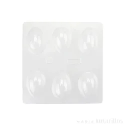 Molde huevos de Pascua Lisos 3D (6 cavidades)
