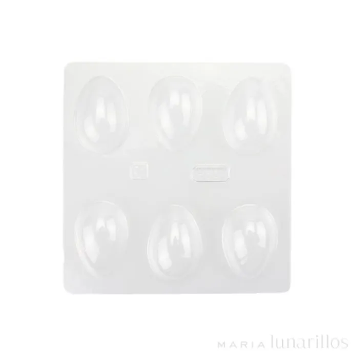 Molde huevos de Pascua Lisos 3D (6 cavidades)