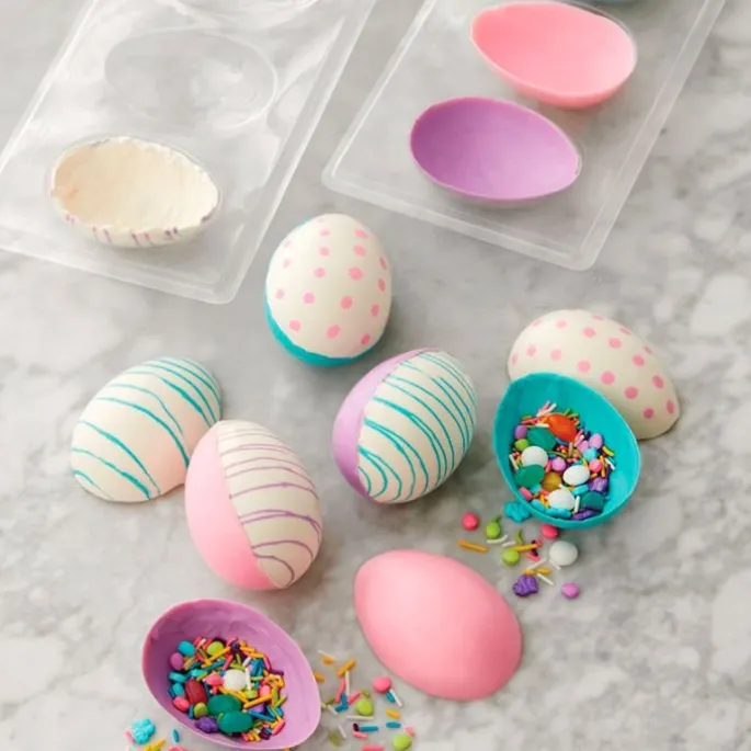 Molde 3 huevos para candy melts - Wilton