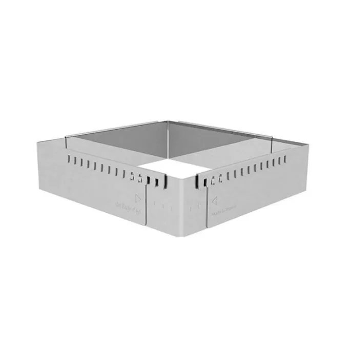 Molde marco extensible cuadrado de 16 a 30 cm - De Buyer