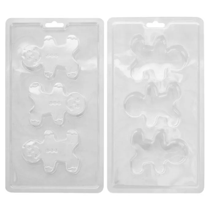 Molde 3 muñecos de jengibre de chocolate para candy melts - Wilton