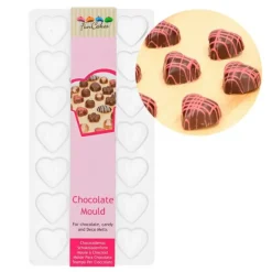 Molde para 21 bombones corazones - Funcakes
