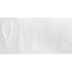 Molde para 5 bombones herramientas 13 cm