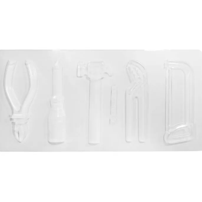 Molde para 5 bombones herramientas 13 cm
