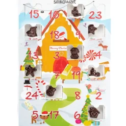 Molde para bombones y calendario Navidad - Silikomart