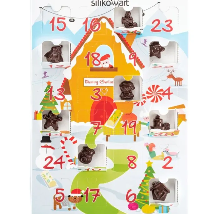 Molde para bombones y calendario Navidad - Silikomart