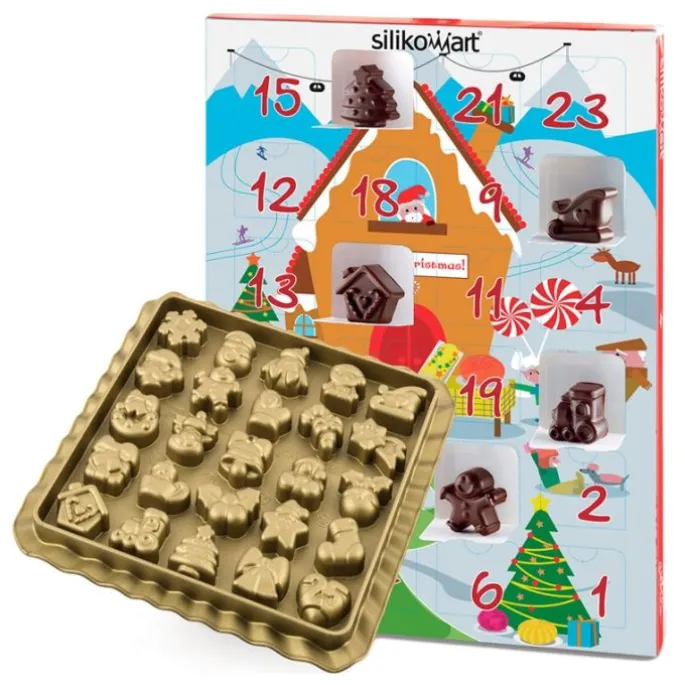 Molde para bombones y calendario Navidad - Silikomart
