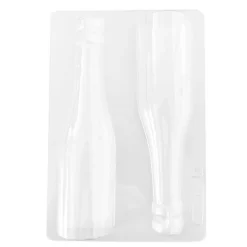 Molde para chocolate botella (2 cavidades)