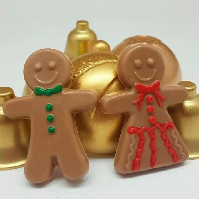 Molde para chocolate muñecos de jengibre