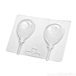 Molde para chocolate 2 Piruletas globo con palo