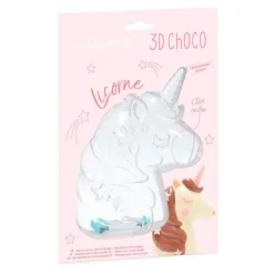 Molde para chocolate unicornio 3D - ScrapCooking