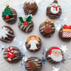 Molde para fondant adornos Navidad - Katy Sue Designs