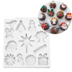 Molde para fondant adornos Navidad - Katy Sue Designs